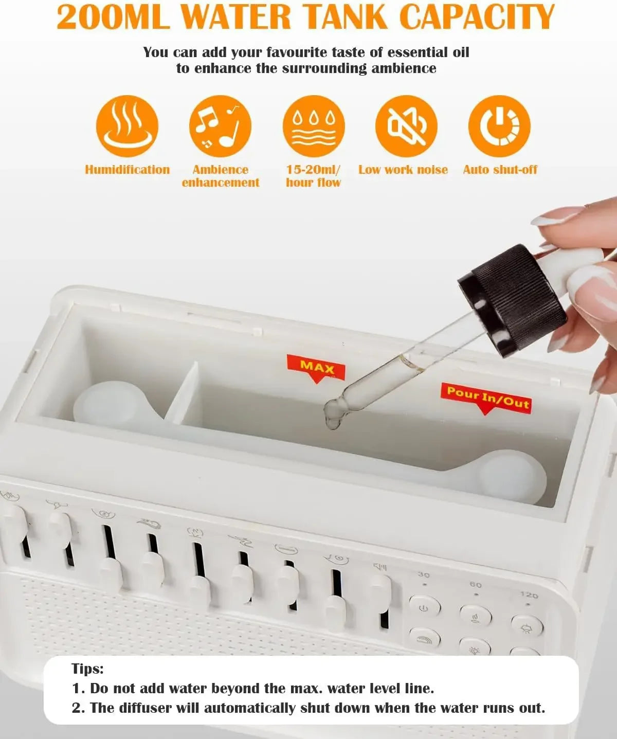 NightBlume 4 in 1 White Noise Humidifier
